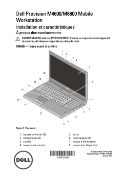 Dell Precision M6600 Guide de démarrage rapide