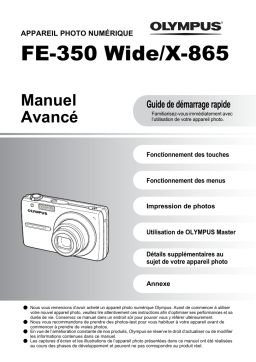 Olympus FE350 Wide Manuel utilisateur