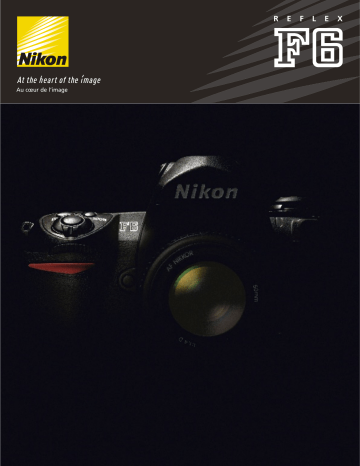 Manuel du propriétaire | Nikon F6 Manuel utilisateur | Fixfr