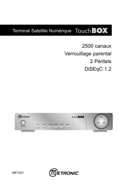 Metronic TERMINAL NUMERIQUE TOUCHBOX Manuel utilisateur