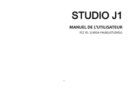 Blu Studio J1 Manuel du propriétaire