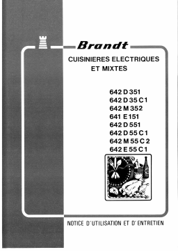 Brandt 642D55C Manuel utilisateur