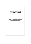 Ormond ORD810SI13 Lave-linge Manuel utilisateur