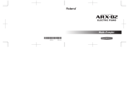 Roland ARX-02 Manuel utilisateur