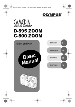 Olympus D595 Zoom Manuel utilisateur