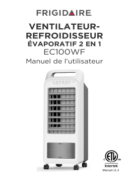 NewAir EC100WF Frigidaire 2-in-1 Personal Evaporative Air Cooler and Fan, 100 sq. ft. Manuel utilisateur