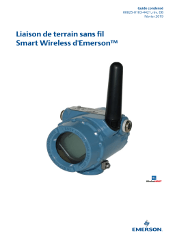 Rosemount Liaison de terrain Smart Wireless Manuel utilisateur