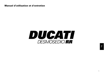 Manuel du propriétaire | Ducati DESMOSEDICI RR Manuel utilisateur | Fixfr