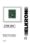 Elkron STM 200 Manuel utilisateur