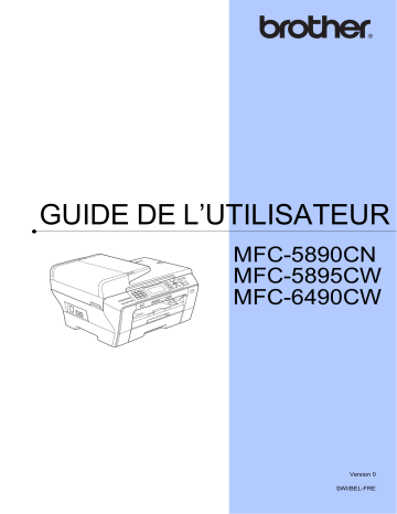 Manuel du propriétaire | Brother MFC-6490CW Manuel utilisateur | Fixfr