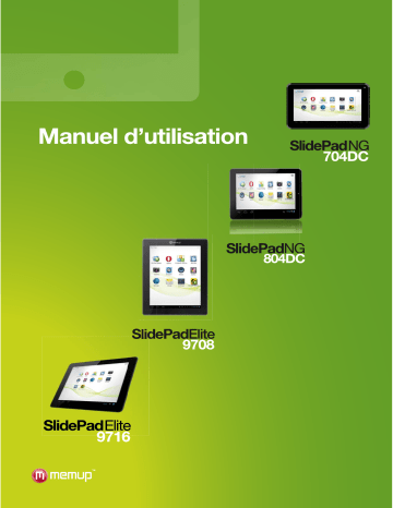 SlidePad Elite 9708 | SlidePad NG-804 DC | Mode d'emploi | MEMUP SlidePad NG-704 DC Manuel utilisateur | Fixfr