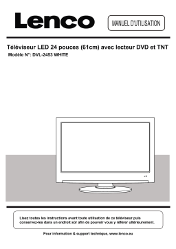 Lenco DVL-2453 WHITE Manuel utilisateur