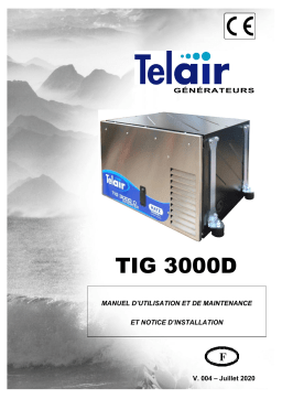 Telair TIG 3000D Manuel utilisateur