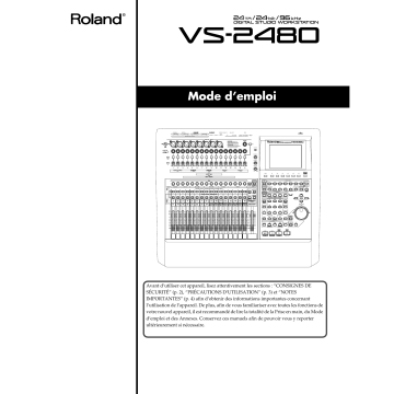 Roland VS-2480 Mode d'emploi | Fixfr