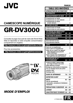 JVC GR-DV3000E Manuel utilisateur