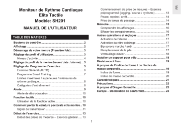 Manuel du propriétaire | Oregon SH201 Manuel utilisateur | Fixfr