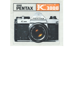 PENTAX K1000 Manuel d'utilisation | AI Chat & PDF