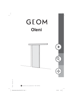 Geom Système coulissant pour pose applique porte bois Oleni Mode d'emploi