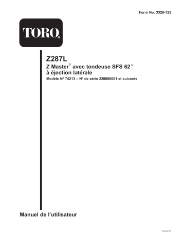 Toro Z287L Z Master, With 62