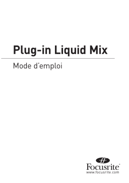 Focusrite Liquid Mix HD Manuel utilisateur