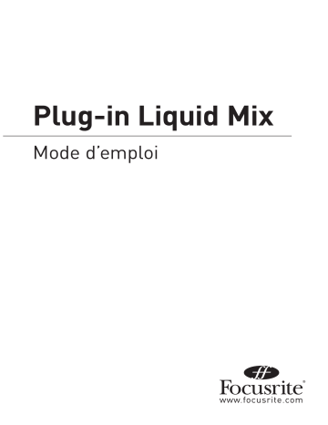Mode d'emploi | Focusrite Liquid Mix HD Manuel utilisateur | Fixfr