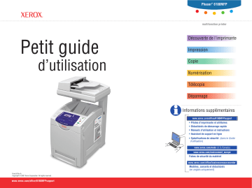 Xerox 6180MFP Phaser Mode d'emploi | Fixfr