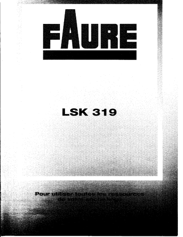 Faure LSK319 Manuel utilisateur | Fixfr