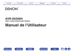 Denon AVR-X6300H Manuel utilisateur