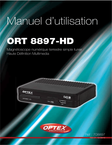 Optex ORT8900-HD Mode d'emploi | Fixfr