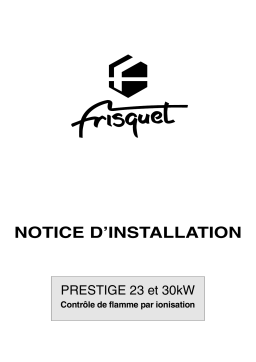 FRISQUET PRESTIGE EVOLUTION V Manuel utilisateur