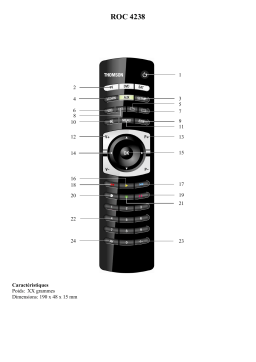 Thomson ROC 4238 Manuel utilisateur