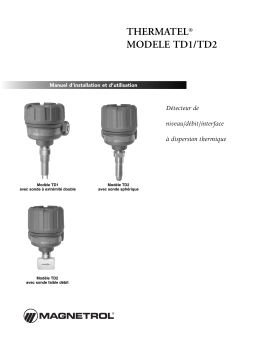 Magnetrol Thermatel TD1/TD2 Manuel utilisateur