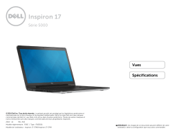 Dell Inspiron 5749 laptop spécification