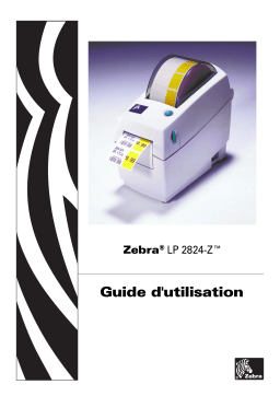 Zebra LP 2824-Z Manuel utilisateur