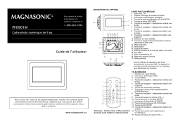 Magnasonic PF0901M 9" Digital Photo Frame Manuel utilisateur