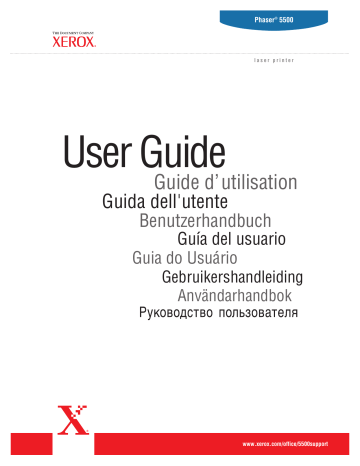 Manuel du propriétaire | Xerox PHASER 5500 Manuel utilisateur | Fixfr
