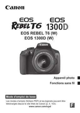 Canon EOS Rebel T6 Mode d'emploi