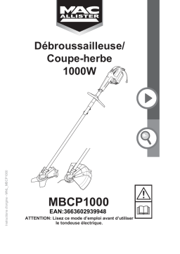 Mac Allister MBCP1000 Manuel utilisateur