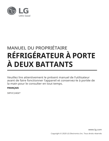 LG SRFVC2406S Manuel du propriétaire | Fixfr