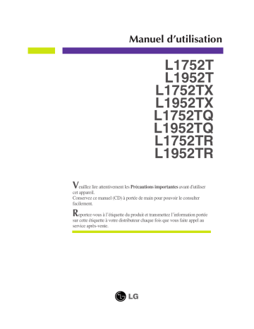 LG L1952TX-SF Manuel du propriétaire | Fixfr