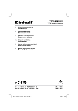 EINHELL TC-TS 2025U Mode d'emploi