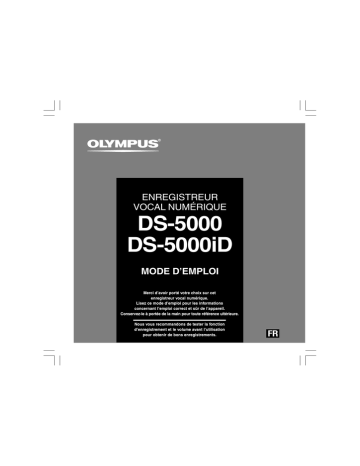 DS 5000iD | Olympus DS 5000 Mode d'emploi | Fixfr
