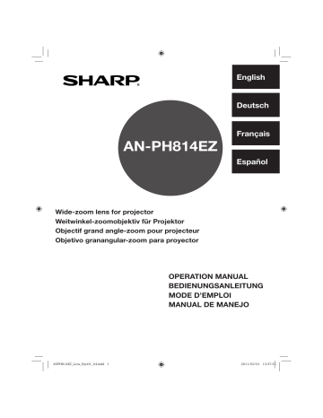 Manuel du propriétaire | Sharp AN-PH814EZ Manuel utilisateur | Fixfr