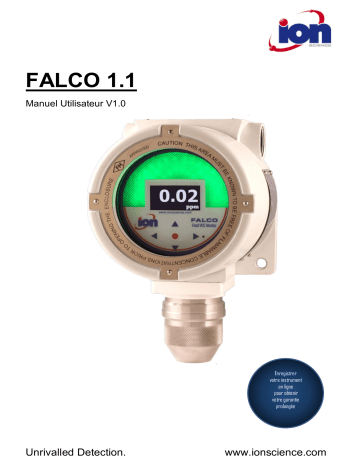 Ion Science Falco fixed VOC detector Manuel utilisateur | Fixfr