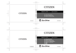 CITIZEN WATCH E31 Manuel utilisateur