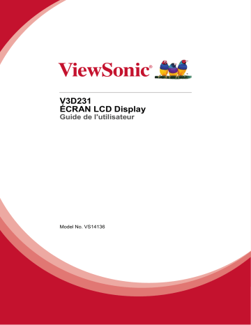 Manuel du propriétaire | ViewSonic V3D231 Manuel utilisateur | Fixfr