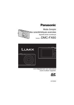 Panasonic DMC FX60 Mode d'emploi