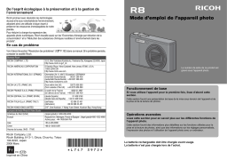 Ricoh Caplio R8 Mode d'emploi