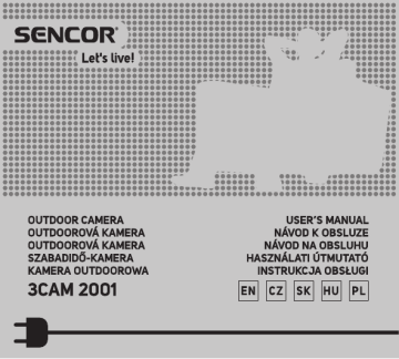Sencor 3CAM 2001 Manuel utilisateur | Fixfr