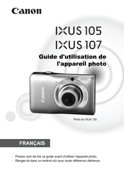 Canon IXUS 105 Manuel utilisateur